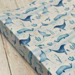 Ocean Baby Changing Mat, Sea Life Changing Mat, Wedge Ocean Nursery Decor, Baby Mat - thumbnail 3