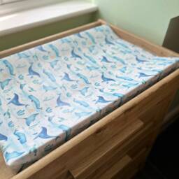 Ocean Baby Changing Mat, Sea Life Changing Mat, Wedge Ocean Nursery Decor, Baby Mat - thumbnail 1