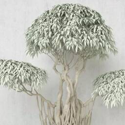 3D Tree Wallpaper, Lush Leaf Wall Mural, Peel & Stick - thumbnail 3