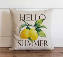 Hello Summer_Lemons 20 X Pillow Cover // Everyday Tropical Fruit Gift Accent - thumbnail 1