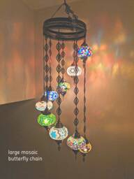 9 Large Ball Mosaic Lamps, Morocco Lantern, Chandelier Lighting, Turkish Light, Hanging Lamp, Mosaic Lighting, Mosaic Glass, Morocco Lighting