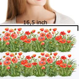 Wall Decals Grass With Poppies, Home D??cor, Kitchen Decal Border, Decor, For Tiles Walls Furniture - thumbnail 2
