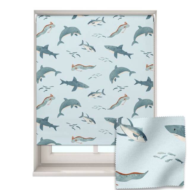 Under The Sea Roller Blind, Children's Made To Measure, Underwater Blackout Blind - image 1
