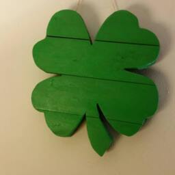 Shamrock Decor-Wooden Shamrock-Rustic Reclaimed Wood Shamrock-st. Pattys Decorations-Shamrock Wall Hanger-Shamrock Door Hanger - Irish Decor - thumbnail 2