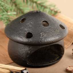 Handcrafted Mushroom Palo Santo Burner, Personalized Ceramic Incense Holder, Custom Smudge Holder, Unique Home Fragrance Gift, Thanksgivinggifts - thumbnail 4