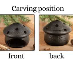 Handcrafted Mushroom Palo Santo Burner, Personalized Ceramic Incense Holder, Custom Smudge Holder, Unique Home Fragrance Gift, Thanksgivinggifts - thumbnail 2