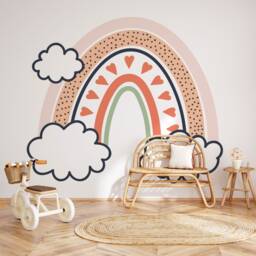 Hand-Drawn Rainbow Wall Decals Boho Nursery Decor - thumbnail 3