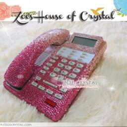 Bling & Sparkly Pink Office/Desk Phone To Ensure A Good Conversation For Every Call - thumbnail 2