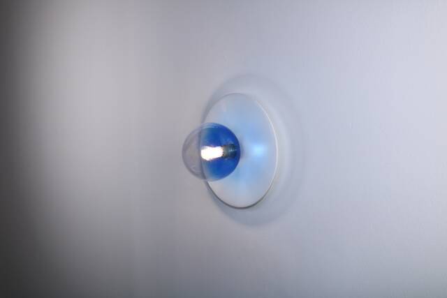 White Disc Wall Lighting - Sconce Globe Lamp Vanity Light Fixture, Sconce, Lamp, , Small - image 1