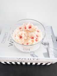 Japanese Cherry Blossom Candle, Handcrafted Botanical Cocosoy Candle, Floral Gift Candle With Sakura Blossom Petals, 430 Grams. Mum Gift