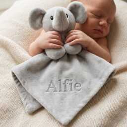 Personalised Grey Elephant Comforter - thumbnail 1