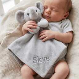Personalised Grey Elephant Comforter - thumbnail 2