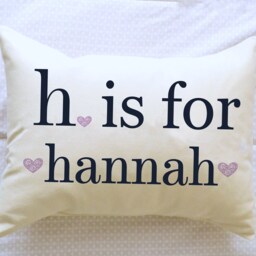 Personalized Baby Pillow, Newborn Gift, Adoption God Daughter, Boy Name Pillow For New Girl - thumbnail 2
