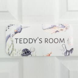 Personalised Sealife Room Sign Under The Sea Nursery Decor - thumbnail 2