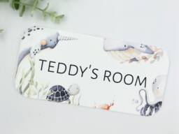 Personalised Sealife Room Sign Under The Sea Nursery Decor - thumbnail 1