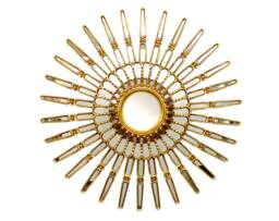 Gold Leaf Sunburst Mirror 35.8