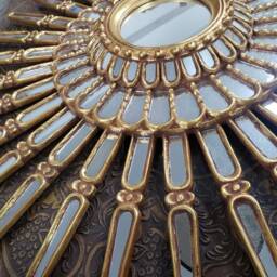 Gold Leaf Sunburst Mirror 35.8 - thumbnail 4