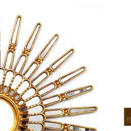 Gold Leaf Sunburst Mirror 35.8 - thumbnail 3