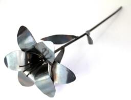 steel Lily Handmade Metal Flower, Christian Gift