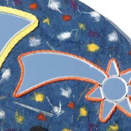 Black Cat Moon Mirror, Starry Night Wall Decor, Handmade - thumbnail 3
