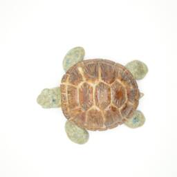 Glazed Ceramic Sea Turtle Sculpture - thumbnail 4