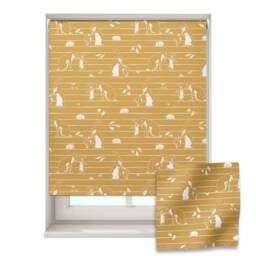 Mustard Stripe Hares Roller Blind, Nursery Roller Blind, Guess How Much I Love You, Made To Measure, Blackout Blind