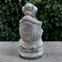 Concrete Chinese Woman Sculpture Outdoor Sitting Statue Stone Elegant Lady Ornament Traditional Decoration Asian Figurine - thumbnail 4