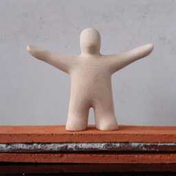 Spirit Of Yes - Expressive Ceramic Figurine For Sandplay & Counseling - thumbnail 2