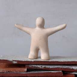 Spirit Of Yes - Expressive Ceramic Figurine For Sandplay & Counseling - thumbnail 1