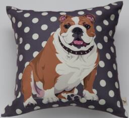 English Bulldog Pillow Cover - thumbnail 1