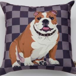 English Bulldog Pillow Cover - thumbnail 2