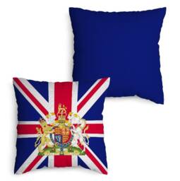 Royal Coat Of Arms - Union Jack Cushion 45cm - thumbnail 1
