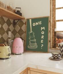 One More? Unframed Print - Kitchen Decor Tea Prints Coffee Posters Funny Lover Gifts - thumbnail 1