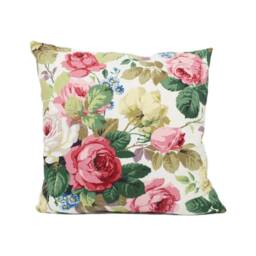 Sanderson - Chelsea White/Pink Classic Elegant Floral Cushion Cover Handmade Throw Pillow Designer Home D??cor - thumbnail 2