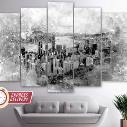 Hong Kong Wall Art, Canvas Print, Skyline, Photo, Gift, Decor - thumbnail 2