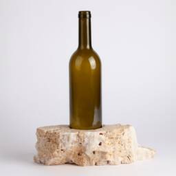 Handmade Travertine Wine Bottle Holder Unique Rack - thumbnail 2