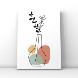 Set Of 3 Abstract Vase Prints, Living Room Posters, Kitchen Neutral Decor, Trio Minimalist Framed Wall Art - thumbnail 3