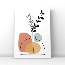 Set Of 3 Abstract Vase Prints, Living Room Posters, Kitchen Neutral Decor, Trio Minimalist Framed Wall Art - thumbnail 2