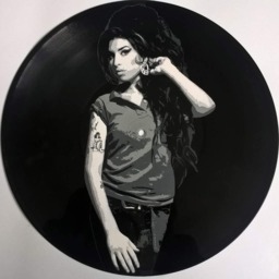 Amy Painted Vinyl Record Clock - thumbnail 2