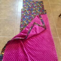 Deer Head Nap Mat Cover With Minky Blanket, Daycare Kinder - thumbnail 3