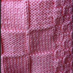 Hand Knitted Baby Blanket in Pink. It Also Comes A Variety Of Colors. Made To Order - thumbnail 2