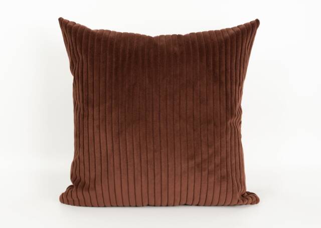 Extra Thick Jumbo Cord Velvet Terracotta Cushion Covers - Pillow Covers, Rust Corduroy Home Decor - All Sizes - image 1