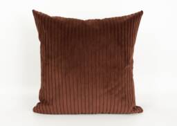 Extra Thick Jumbo Cord Velvet Terracotta Cushion Covers - Pillow Covers, Rust Corduroy Home Decor - All Sizes - thumbnail 1
