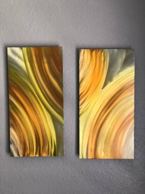 Abstract Metal Wall Art Sculpture By Holly Lentz - image 1