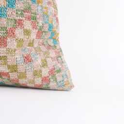 Vintage Turkish Kilim Pillow Cover Handwoven Wool Throw Cushion - 16x16 - thumbnail 3