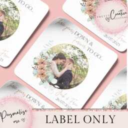 Personalised 3rd Anniversary Candle Three Years Down Forever To Go, Third Wedding Gift Set, Leather Anniversary Photo Card - thumbnail 2