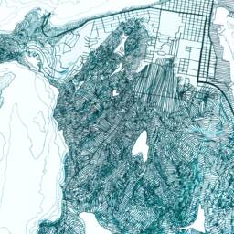 Anacortes Map Hand Drawn Topographic Washington Bathymetric Drawing - Art Print Home Gift Puget Sound Ferry Vacation Rental Decor - thumbnail 3