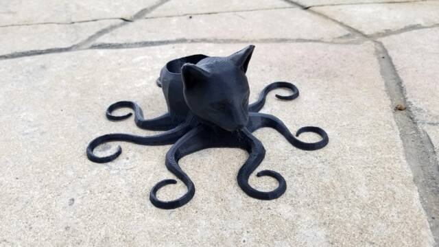 Octocat Octopus Cat 3D Printed Planter - image 1