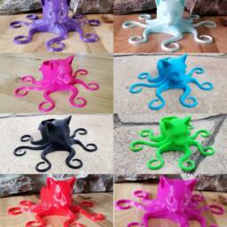Octocat Octopus Cat 3D Printed Planter - thumbnail 2