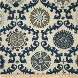 "Pair 25 Or 50"" Wide Premier Print Rosa Tangerine Or Indigo Rod Panels Drapes Cafe Curtains 24 48 72 84 96 108 120"